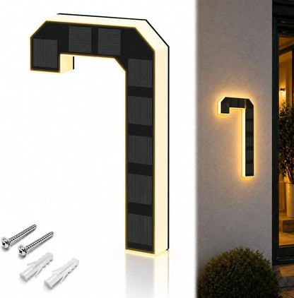 Large Waterproof Address Sign Modern Light