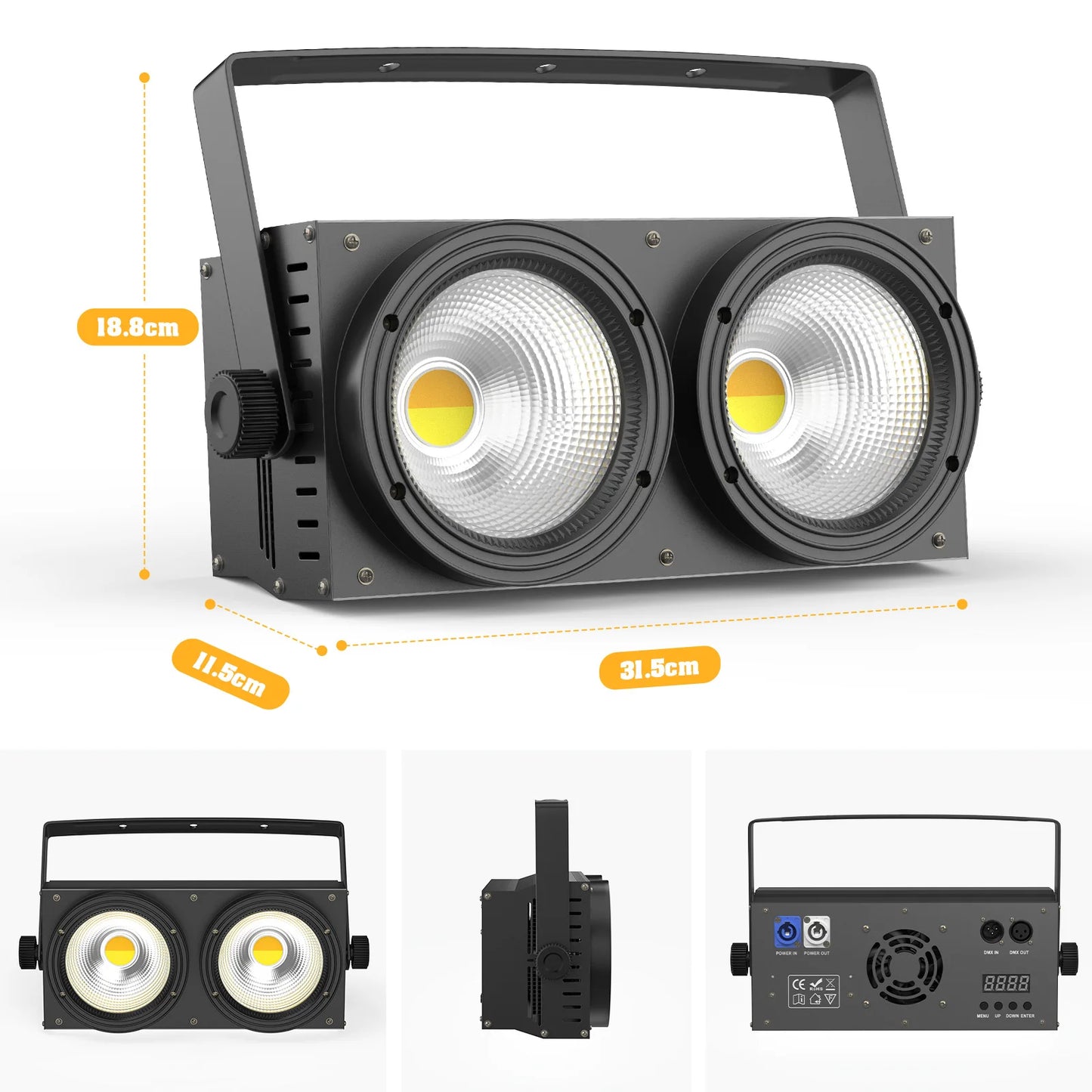 4PCS LED 2IN1 COB LIGHTS