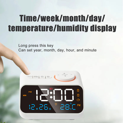 Multi-function LED music alarm FM radio alarm clock