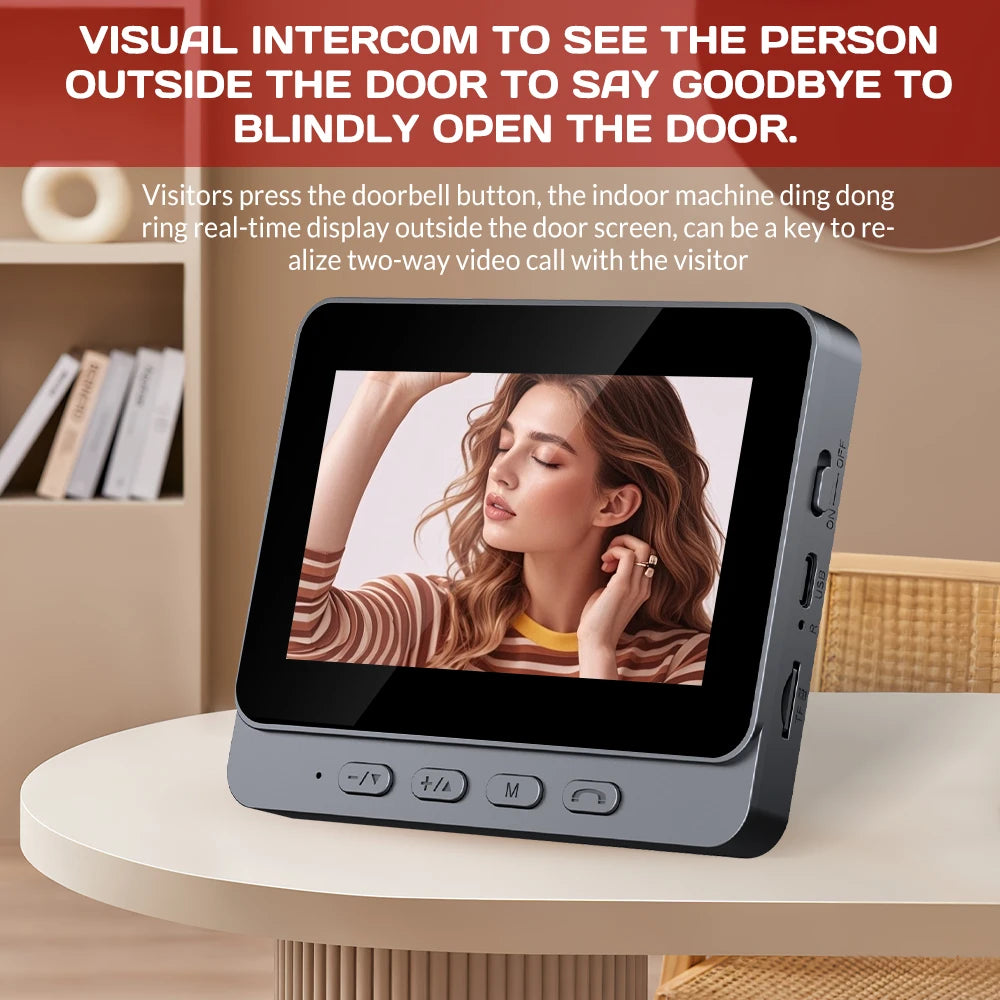 2-Way Audio Surveillance Camera Digital Camera with 2.4G Wireless Bell