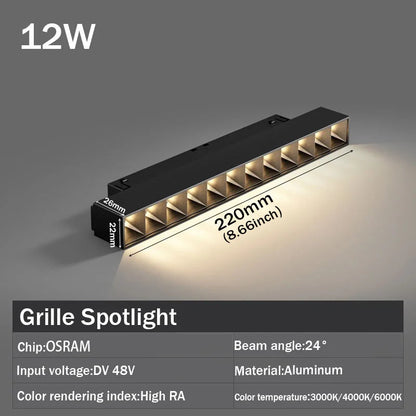 Modern Embedded Flexible Linear Fixture LED Spotlight DC48V Ceiling Indoor Light Royal Lights & Home Decor