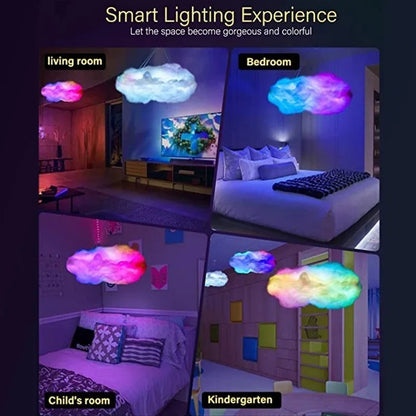 Cloud LED Lights for Ceiling 3D Thunder Clouds Light Music Sync