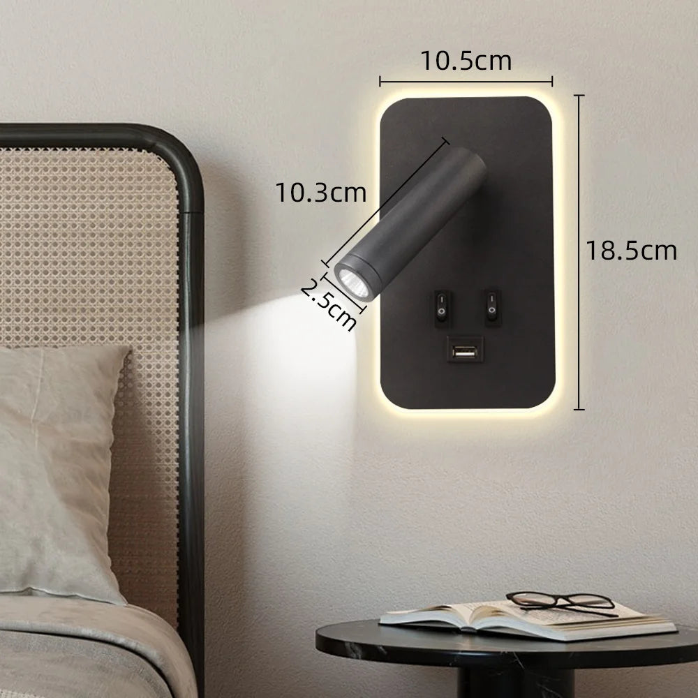 3-in-1 Reading Wall Lamp