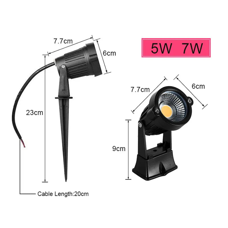 Outdoor Spike Lawn Lamp Waterproof Lighting Garden Path Spotlights Royal Lights & Home Decor