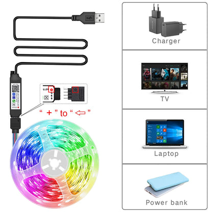 LED Room Light with APP Control Flexible Ribbon LED Tape