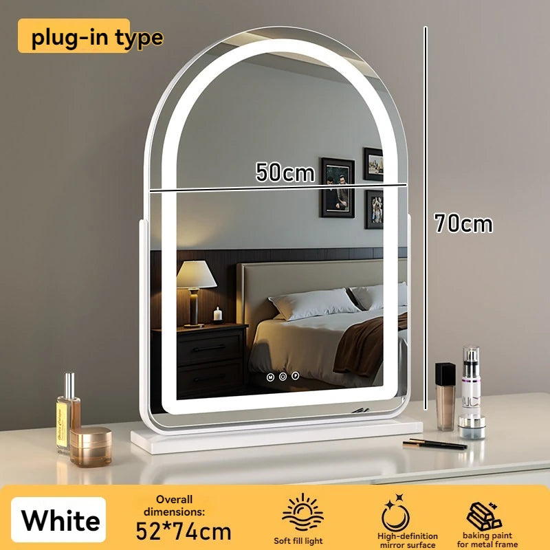 Large Arch Shape LED Lighted Vanity Mirror