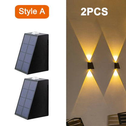 LED Outdoor Wall Solar Lights Waterproof Garden Wall Decoration Royal Lights & Home Decor