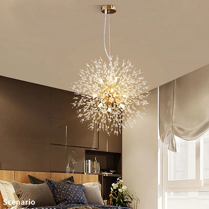 Modern Sky Star Fireball Crystal Pendant LED Lighting Royal Lights & Home Decor