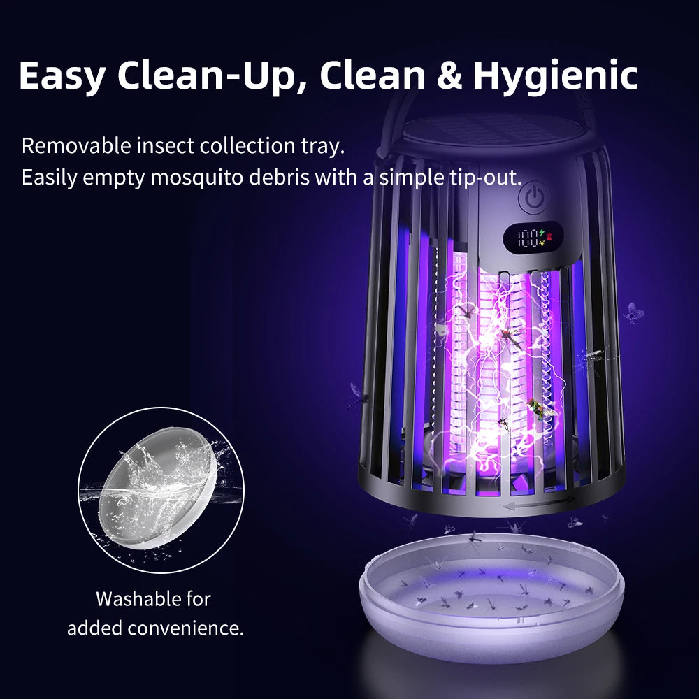 Solar Garden Rechargeable Insect Fly Trap