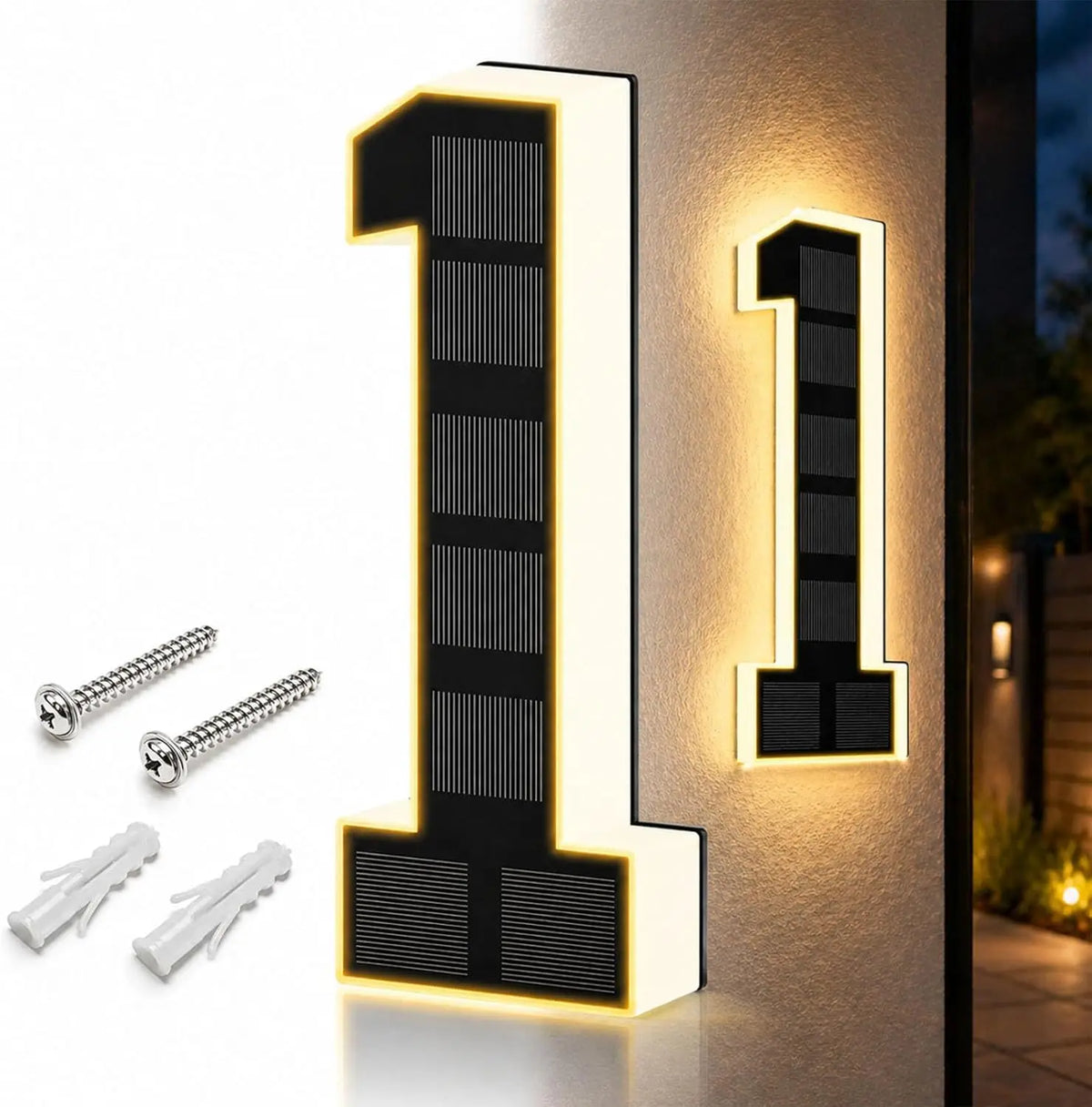 Large Waterproof Address Sign Modern Light