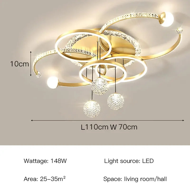 Modern Luxury LED Ceiling Chandeliers Lamps