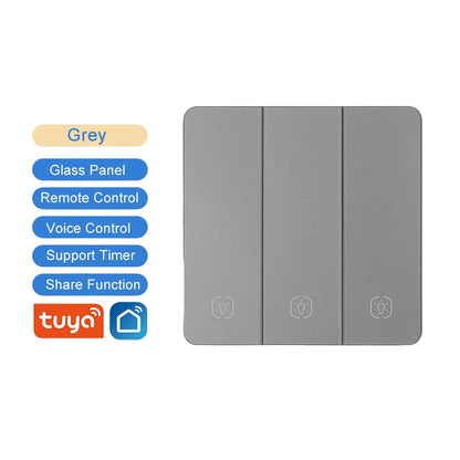 Smart WiFi Smart Light Switches glass panel No Neutral Wire