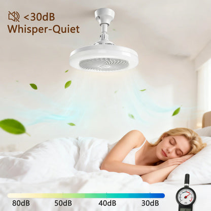 LED Ceiling Fan Light 50W With lamp holder Remote Control
