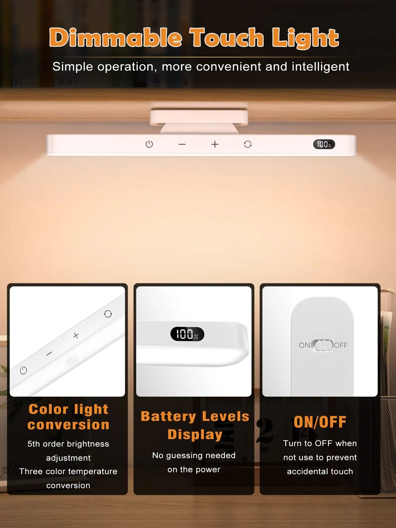 LED Touch Table Lamp