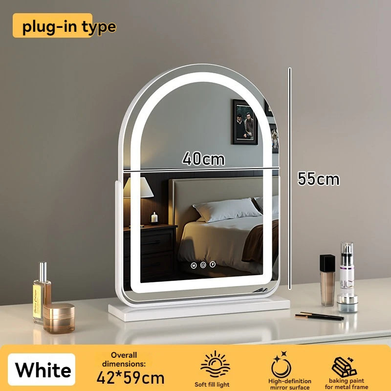 Large Arch Shape LED Lighted Vanity Mirror