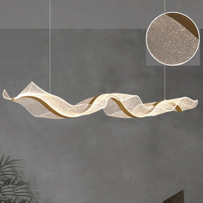 Creative Led Chandelier Design Long Wave Pendant Lights