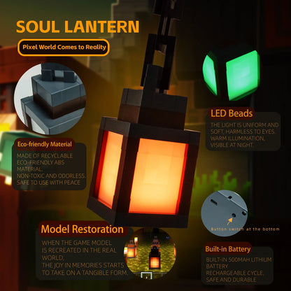 Pixel Style Night Light Portable 16 Colors Lantern