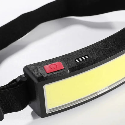 Powerful COB LED Headlamp Type-c Rechargeable Head Flashlight