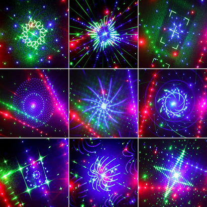 21 Eyes Disco Lights For Home Automatic Memory Function Party Light Remote Control Royal Lights & Home Decor