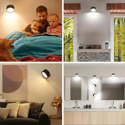 LED Wall Mounted Lights with Remote Wireless Magnetic Royal Lights & Home Decor