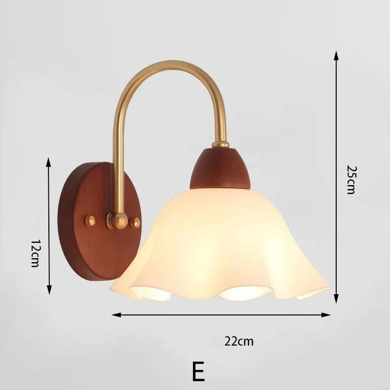 Modern Indoor Wall Light Lamp Suitable Light Fixture Wooden Vintage