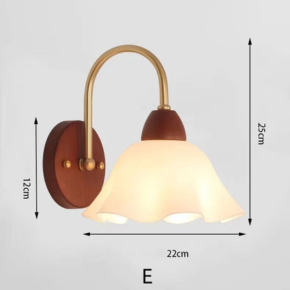 Modern Indoor Wall Light Lamp Suitable Light Fixture Wooden Vintage