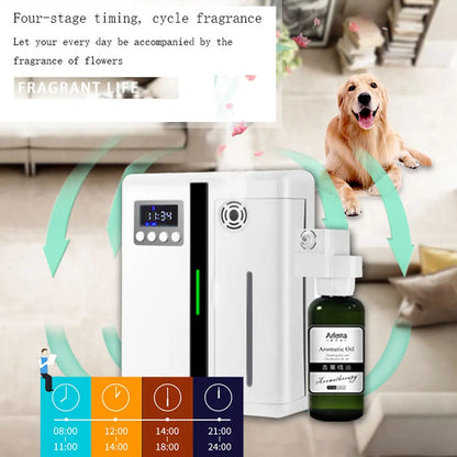 Scent Machine Aroma Diffuser Wall Mounted Hotel 160ML Aroma With Fan Inside
