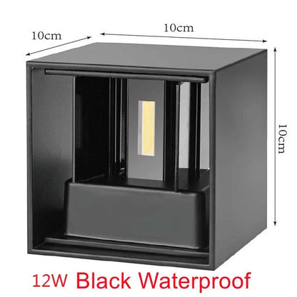 LED Aluminum Square LED wall lamp