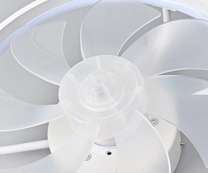 Compact 34cm Ceiling Fan with Light