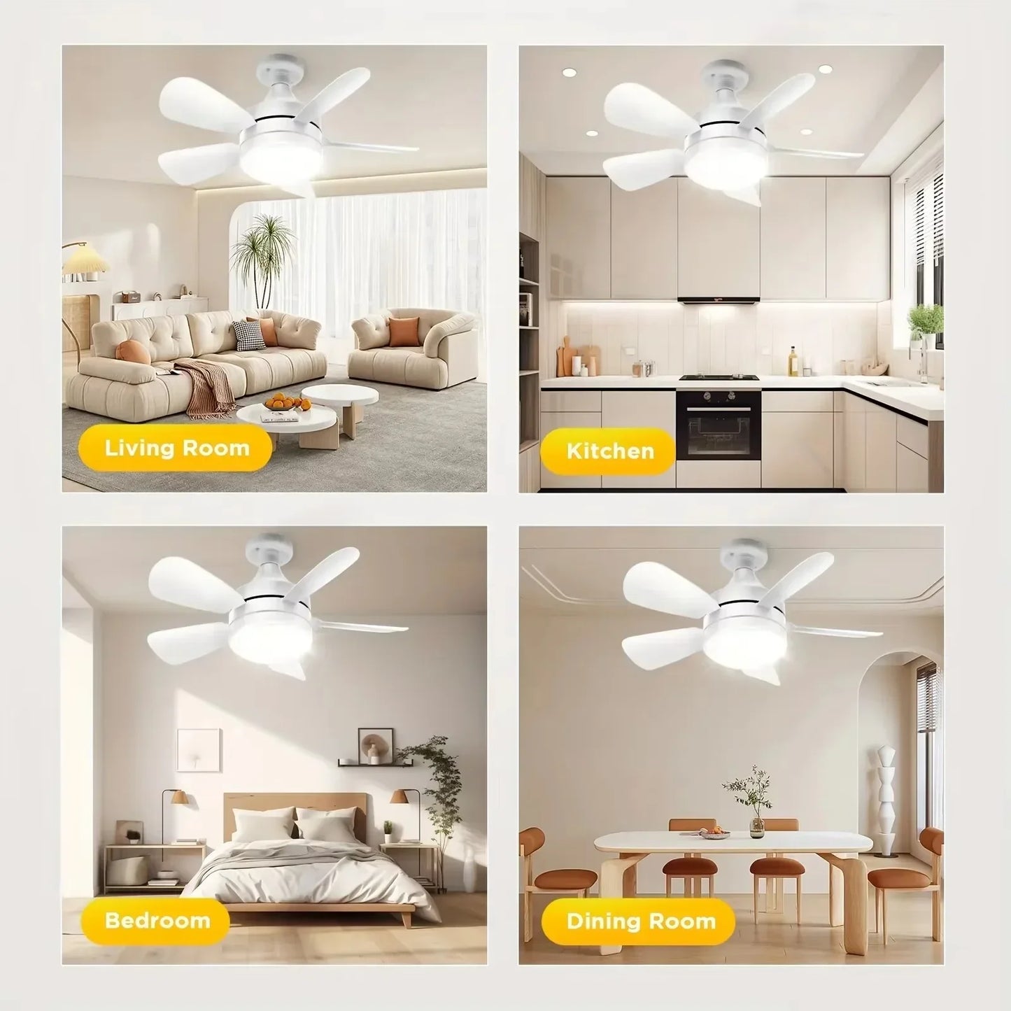Lamp Head Five Leaf Fan Light
