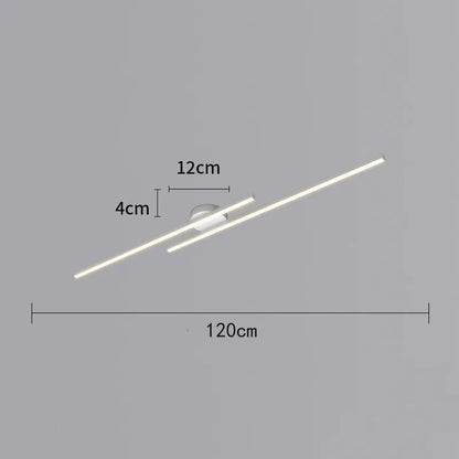 Long Aluminium LED Ceiling Light Modern Creative Design Royal Lights & Home Decor