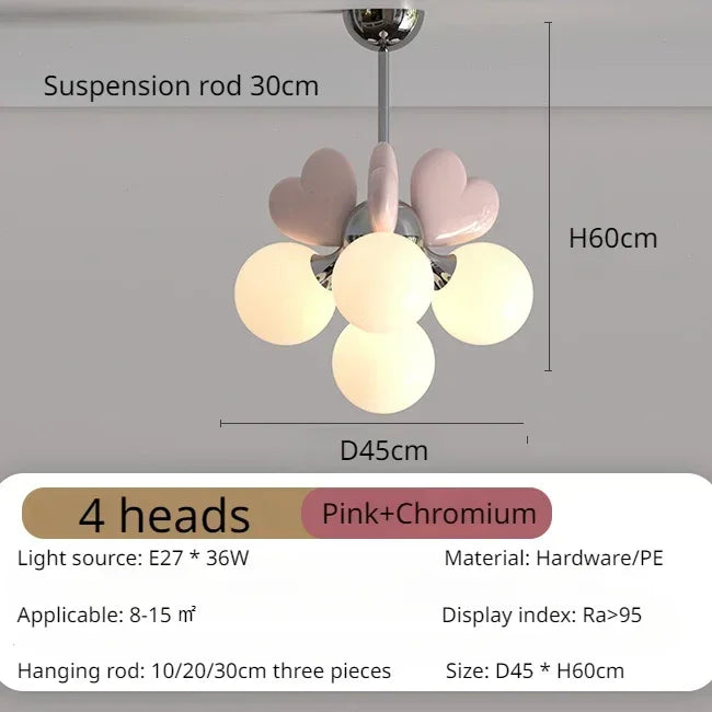 French Cream Style Led Hanging Lamp