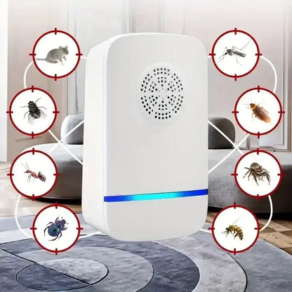 Ultrasonic Pest Repellent Plug-In - Effective Indoor Insect Control For Mosquitoesf