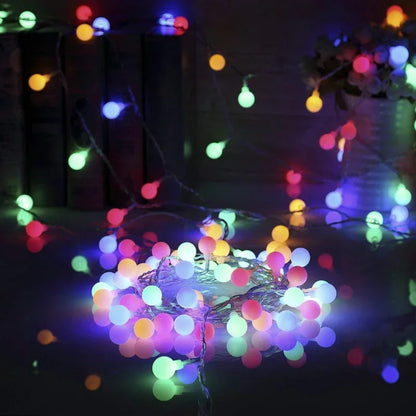 10M 220V Power Ball LED String Lights For Decoration
