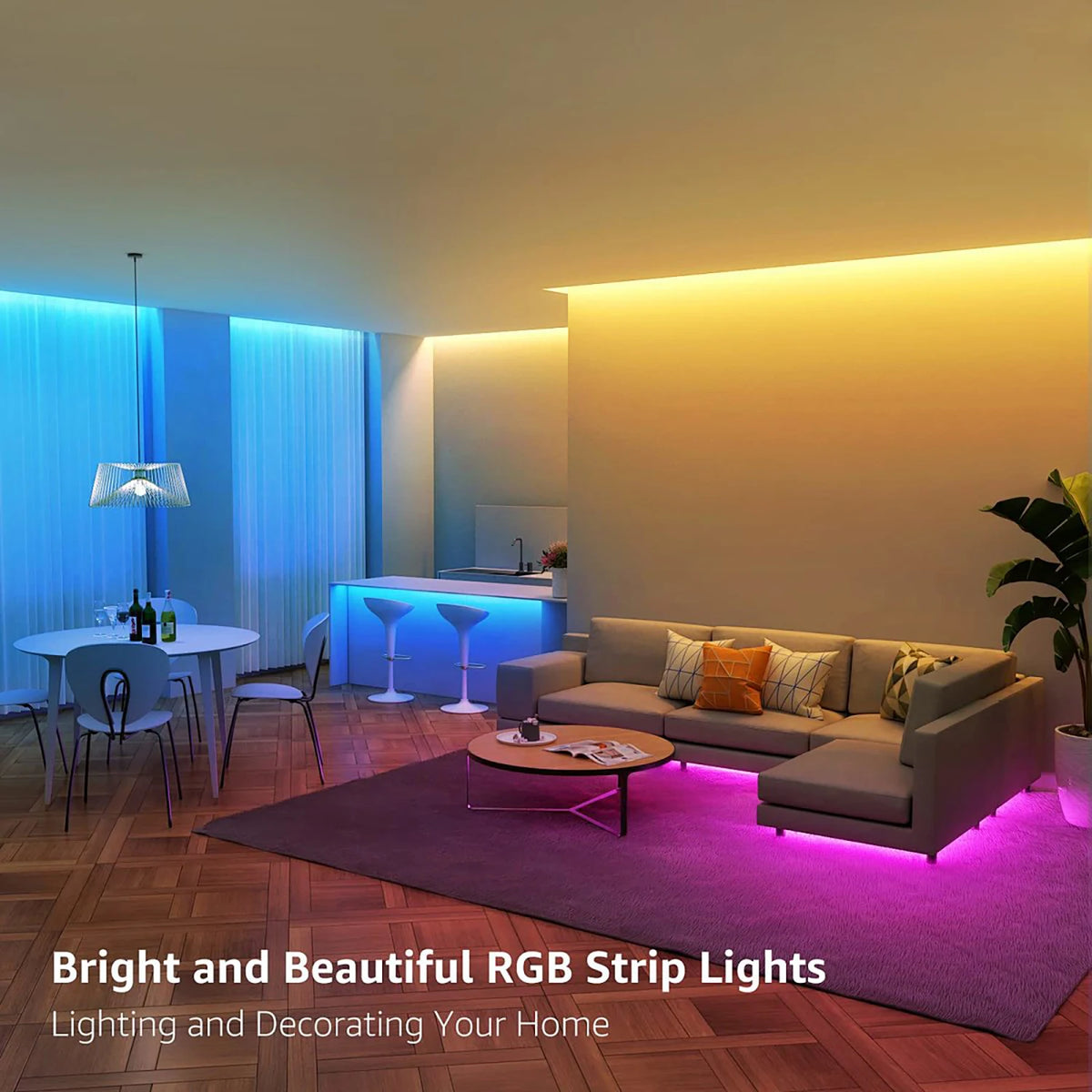Color-hanging LED Strips Set