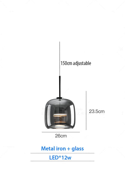 Luxury Designer Glass Chandelier with Adjustable Hanging Cord Elegant Cafe Lighting