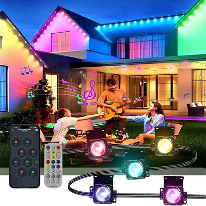 Light String with App Remote Control Music Sync for House Roof Décor
