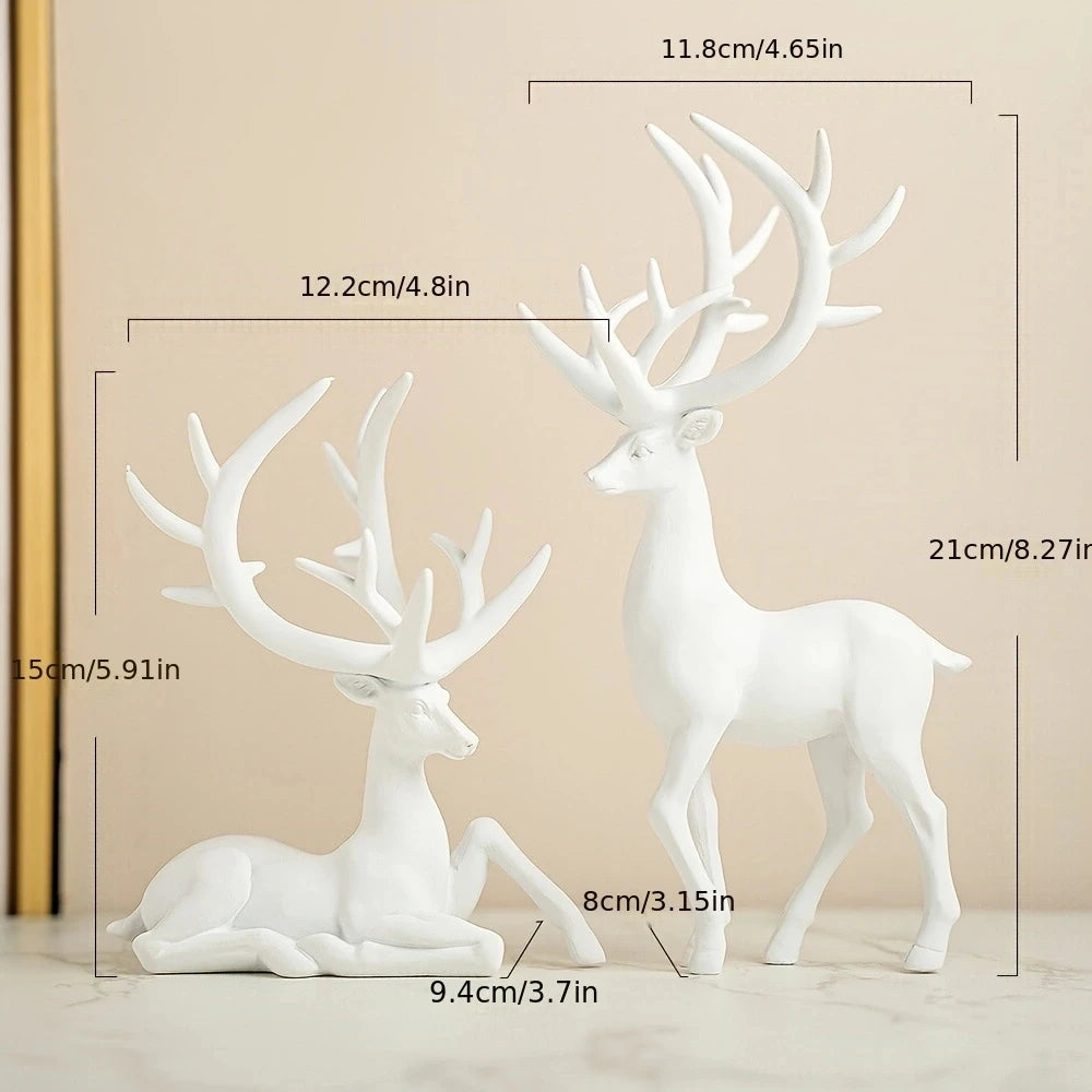 Modern Accessible Luxury Elk Ornaments Set
