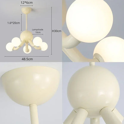 French Cream Style Led Hanging Lamp