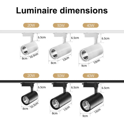 Whole Set 220V Led Track Light Fixture Rail Lighting System Royal Lights & Home Decor