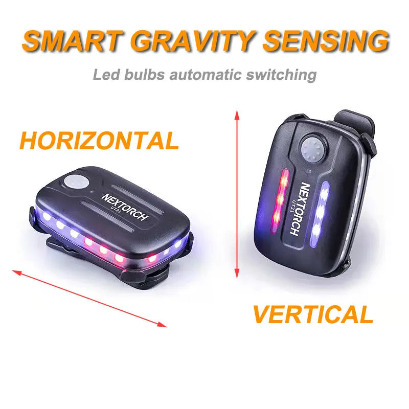 Nextorch LED light with smart gravity sensing feature on a white background