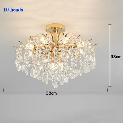 Modern Luxury Crystal Ceiling Chandelier Ceiling Lamp