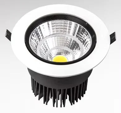 Silver Body Round COB LED Recessed Downlight 10pcs