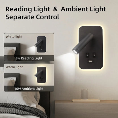 3-in-1 Reading Wall Lamp