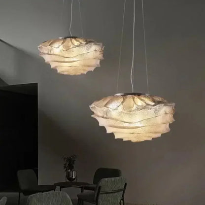 Hanging Chandelier Home Decor Stainless Steel Cloud Shaped Design Pnendant Light