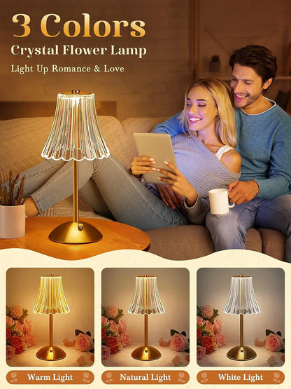 Table Lamp LED Touch Sensor Desktop Night Light Rechargeable Wireless
