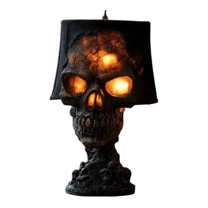 Skull Desk Lamp with Spooky LED Light for Halloween
