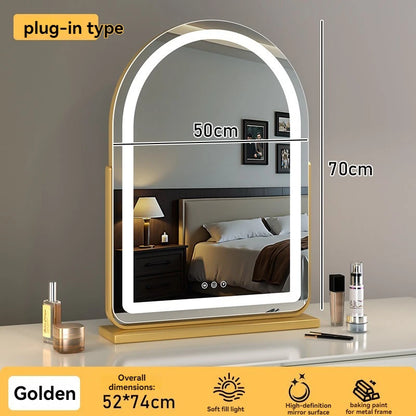 Large Arch Shape LED Lighted Vanity Mirror