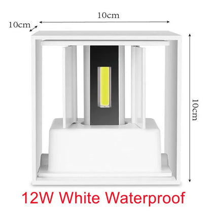 LED Aluminum Square LED wall lamp