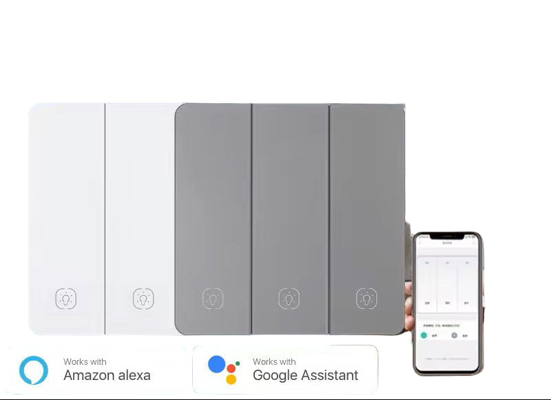 Smart WiFi Smart Light Switches glass panel 